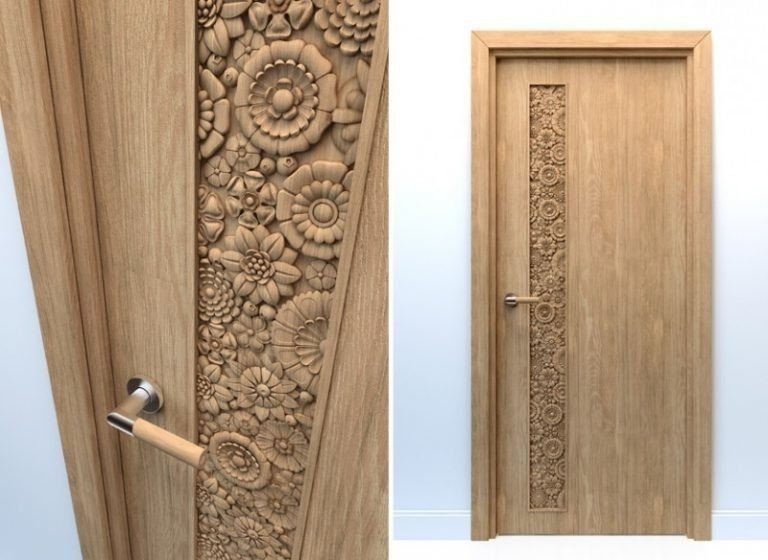Двери резные деревянные