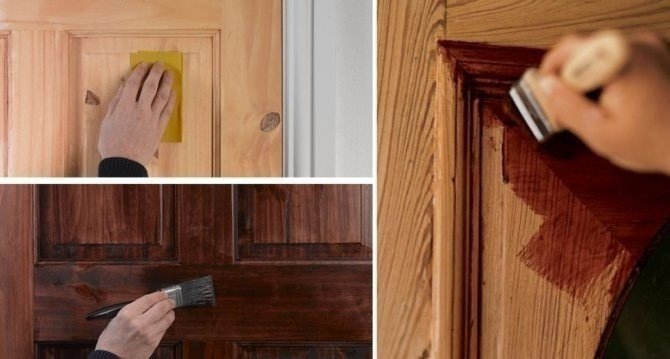 Окраска деревянных дверей межкомнатных