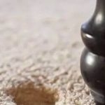 Как убрать вмятины на ковре