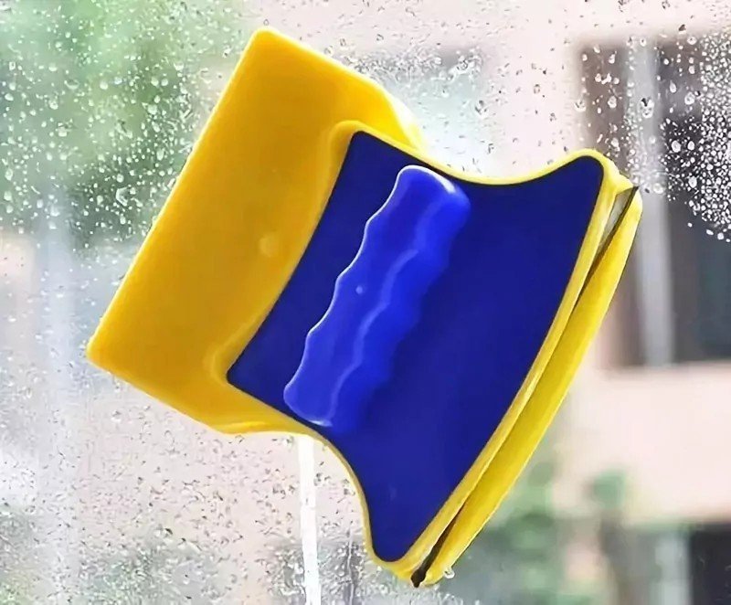 Магнитная щетка для мытья окон glass wiper