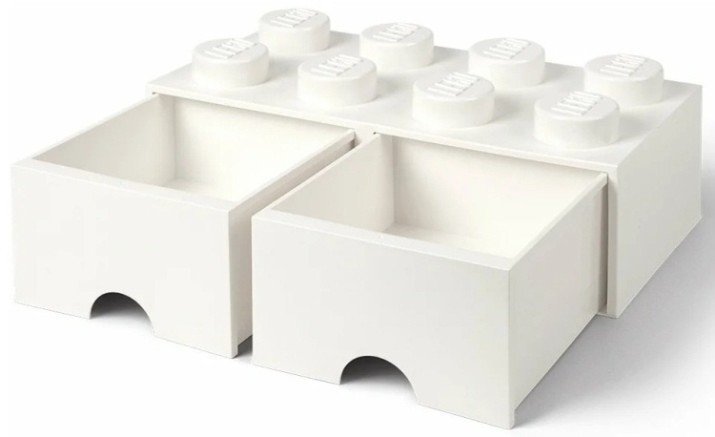 Lego storage brick белый