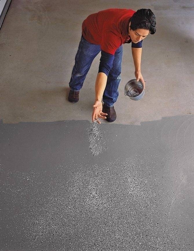 Краска для бетонного пола