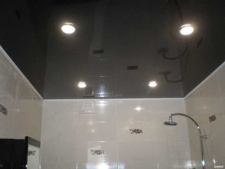 Натяжные потолки для ванной комнаты