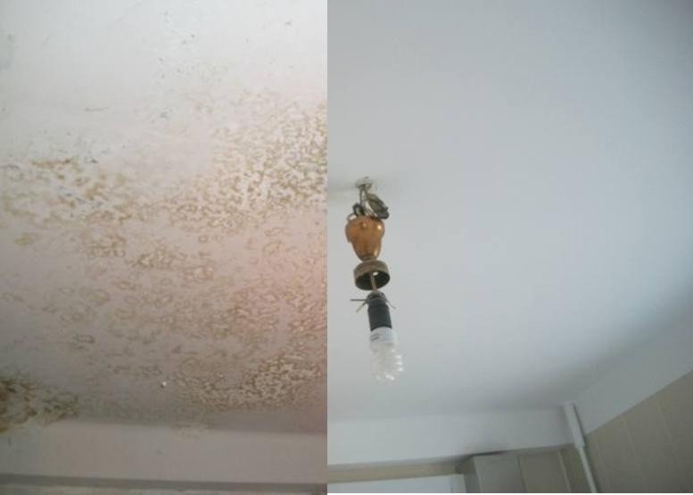 Подвесной потолок в случае протечки