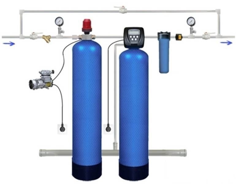 Аэрационный клапан для обезжелезивания воды из скважины