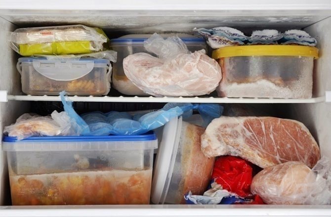 Замораживание продуктов в морозильной камере