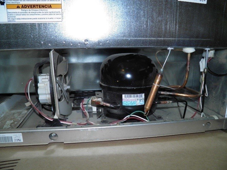 Холодильник whirlpool компрессор сзади