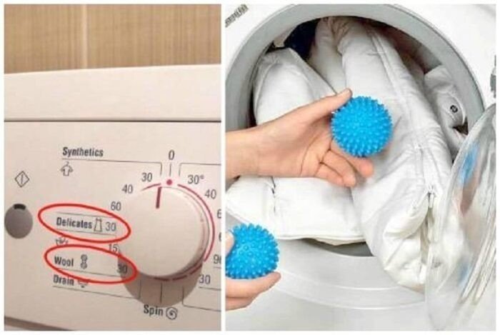 На каком режиме стирать пуховик в стиральной машине