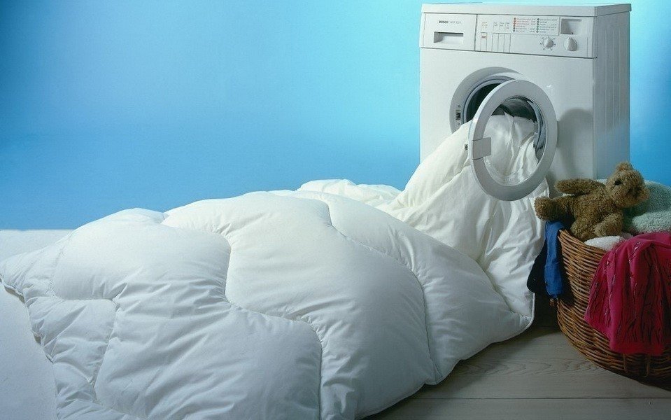 Стирка пуховых одеял в стиральной машине