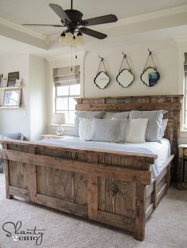 Переделка старой кровати с деревянным изголовьем