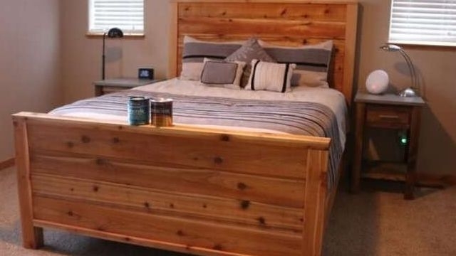 Двуспальная кровать из дерева своими руками 800 фото