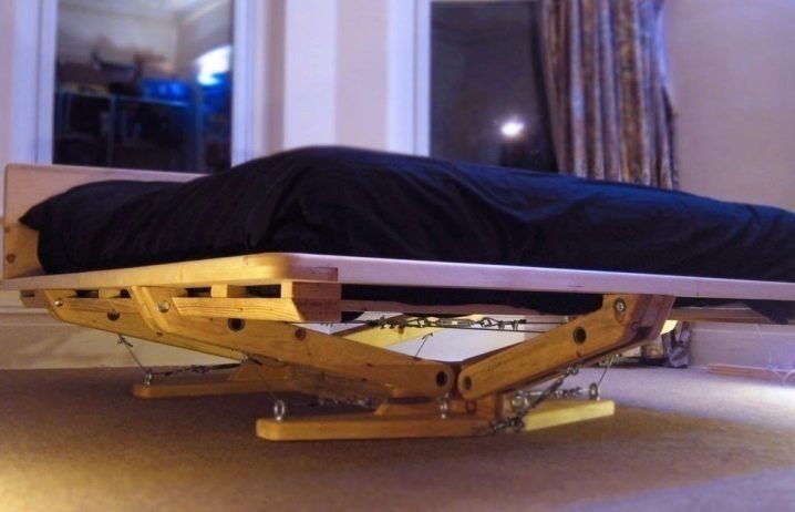 Парящая кровать с подъемным механизмом