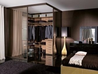 Спальня с гардеробной дизайн
