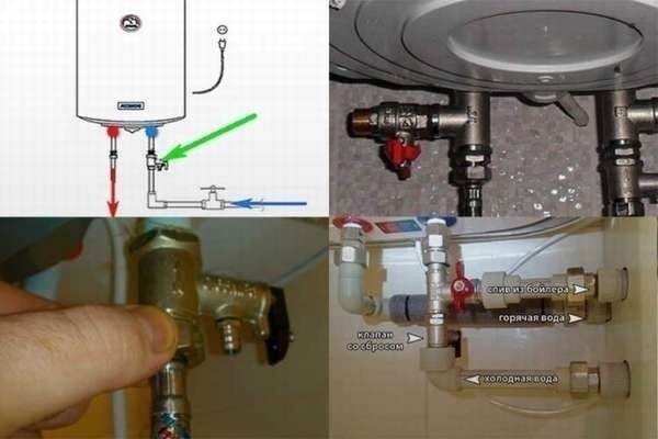 Устройство предохранительного клапана для водонагревателя