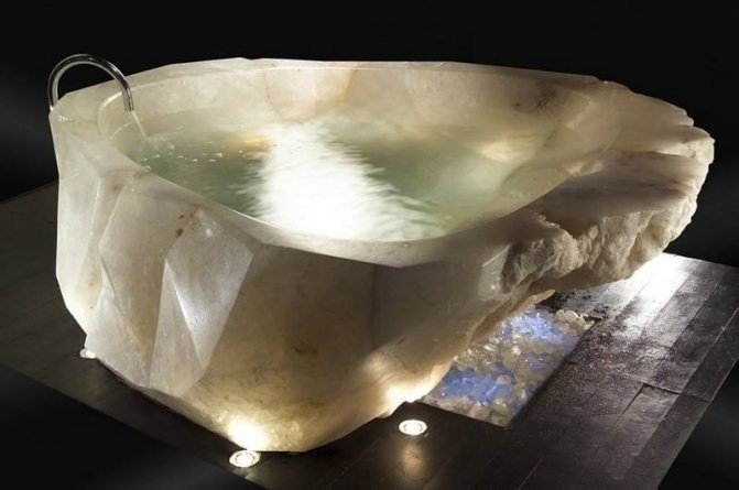 Baldi rock crystal bathtub ванна