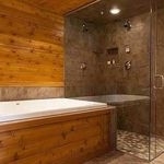 Отделка ванной деревом: выбор древесины, идеи и фото