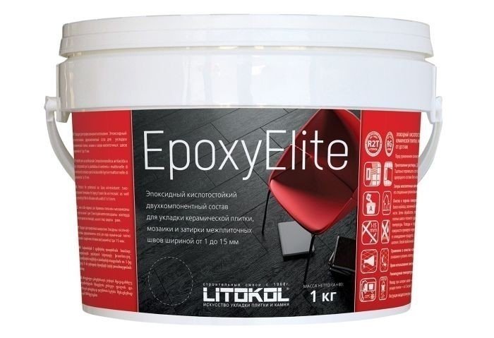 Затирка эпоксидная litokol epoxyelite