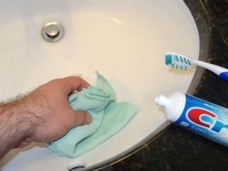 Необычное использование зубной пасты
