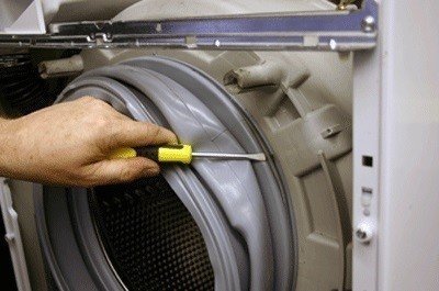 Индезит стиральная машина одевание манжеты на бак