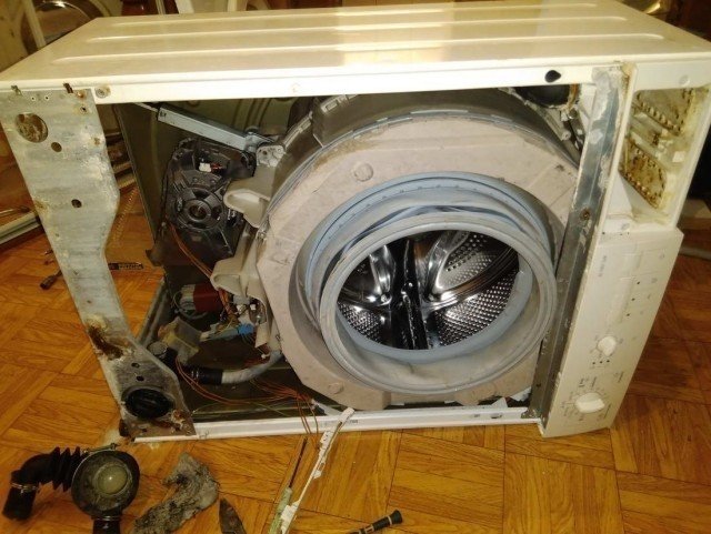 Разобрать стиральную машину lg