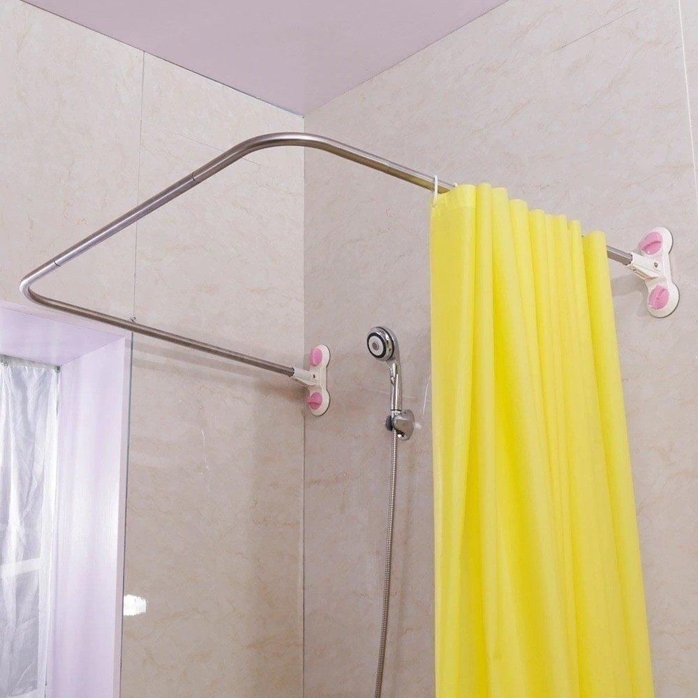 Угловой карниз для ванной комнаты corner shower rods kit